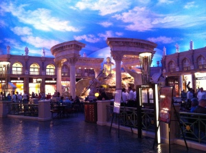 This is INSIDE Ceasar's Palace!